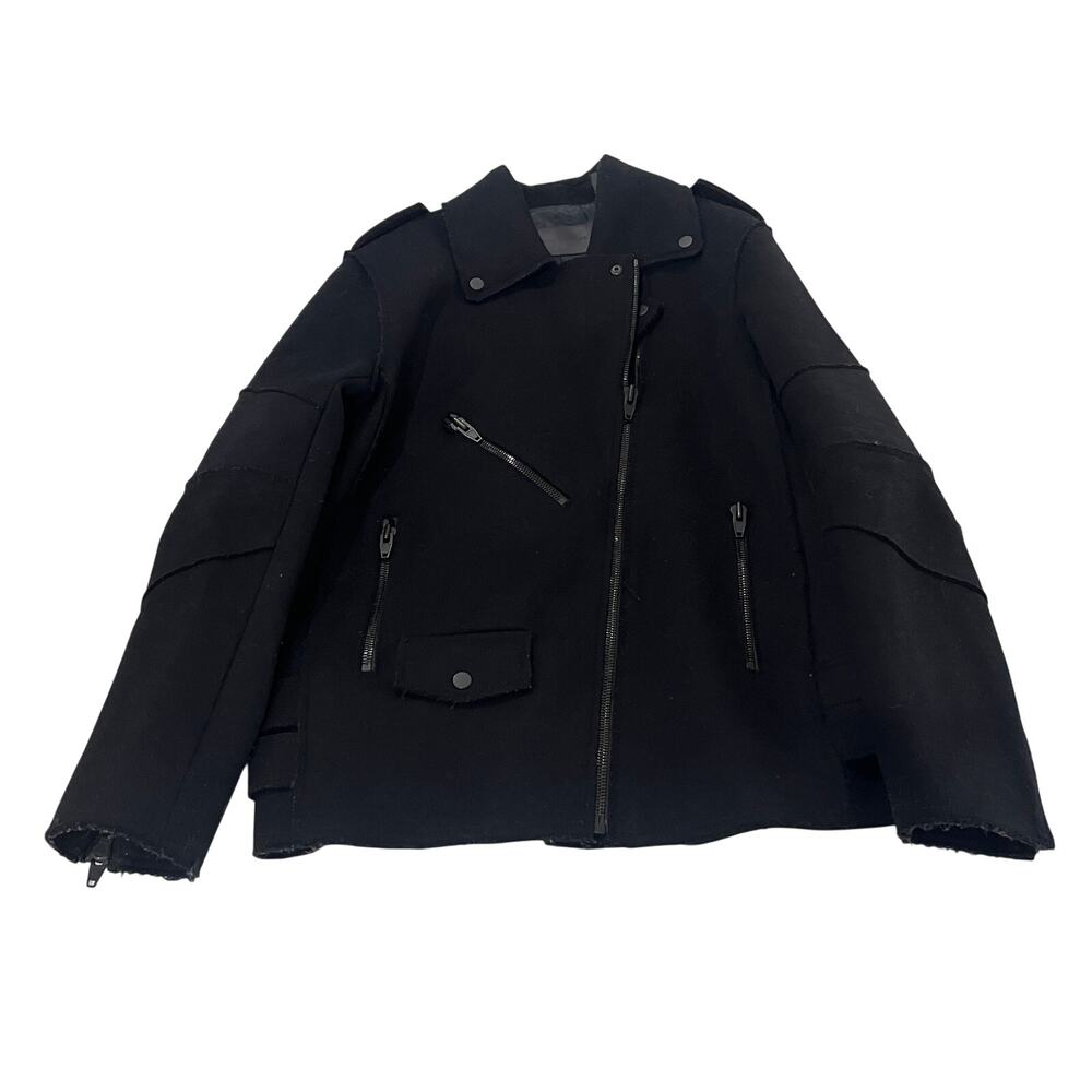 *R50 ALEXANDER WANG Women's x H&M Wool Blend Biker Jacket Size 8